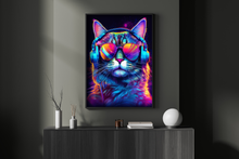 Load image into Gallery viewer, Psychedelic Cat | Digital Wall Art | Home Decor | Cat Poster