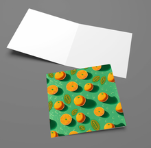 Load image into Gallery viewer, Orange Fruit-Themed Greetings Card