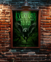 Load image into Gallery viewer, "Everyone Deserves The Chance To Fly" – Wicked-Inspired Flying Monkey Digital Wall Art