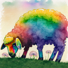 Load image into Gallery viewer, Rainbow Sheep Greetings Card