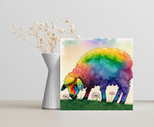 Load image into Gallery viewer, Rainbow Sheep Greetings Card