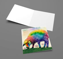 Load image into Gallery viewer, Rainbow Sheep Greetings Card