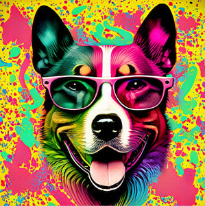 Groovy Dog Greeting Card